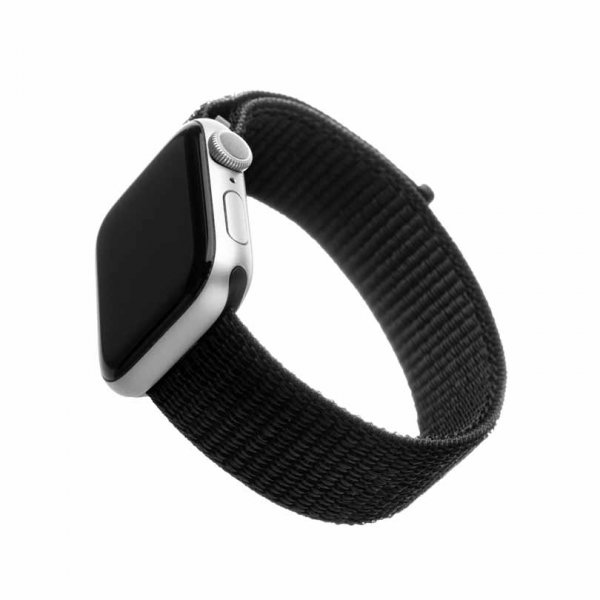 Fixed Apple Watch 38/40/41/42mm Armband Nylon Strap Svart