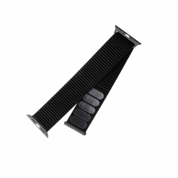 Fixed Apple Watch 38/40/41/42mm Armband Nylon Strap Svart