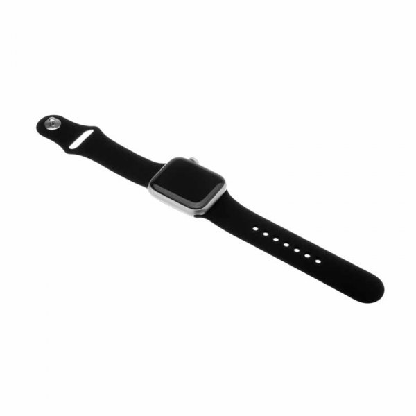 Fixed Apple Watch 38/40/41/42mm Armband Silicone Strap Svart