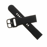 Fixed Samsung Galaxy Watch 20mm Armband Silicone Strap Svart