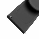 Fixed Samsung Galaxy Watch 20mm Armband Silicone Strap Svart