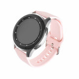 Fixed Samsung Galaxy Watch 22mm Armband Silicone Strap Rosa