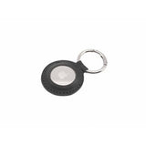 Fixed Apple AirTag Hållare Real Leather Keychain Case Svart