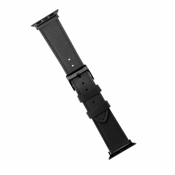 Fixed Apple Watch 44/45/46mm/Apple Watch Ultra Armband Leather Strap Svart