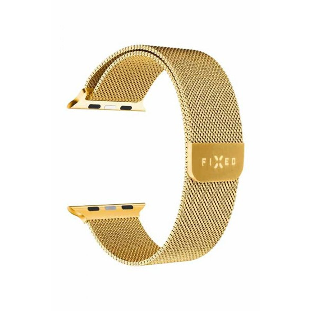 Fixed Apple Watch 44/45/46mm/Apple Watch Ultra Armband Mesh Strap Guld