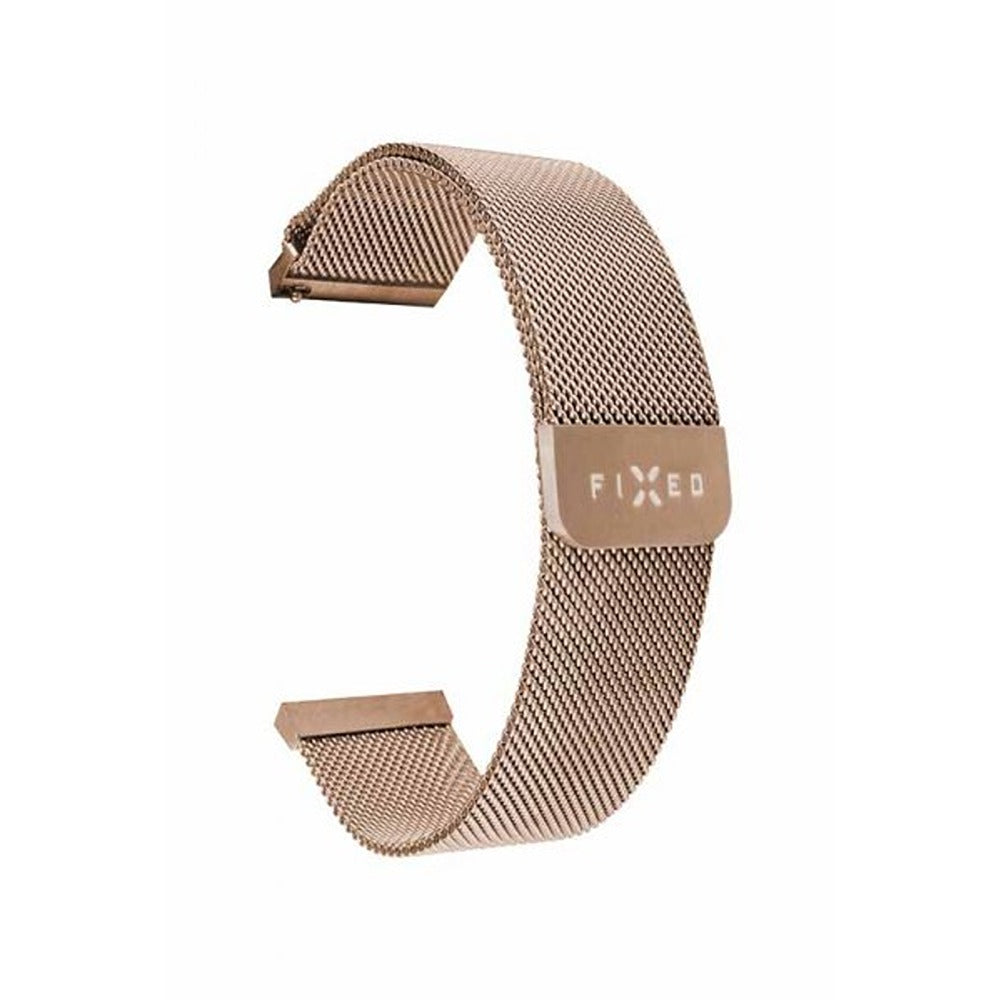 Fixed Samsung Galaxy Watch 20mm Armband Mesh Strap Roseguld