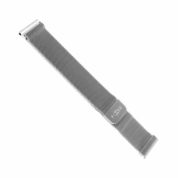 Fixed Samsung Galaxy Watch 22mm Armband Mesh Strap Silver