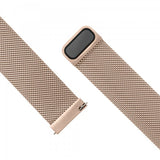 Fixed Samsung Galaxy Watch 22mm Armband Mesh Strap Roseguld
