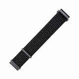 Fixed Samsung Galaxy Watch 20mm Armband Nylon Strap Reflective Svart