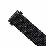 Fixed Samsung Galaxy Watch 20mm Armband Nylon Strap Reflective Svart