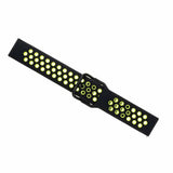Fixed Samsung Galaxy Watch 22mm Armband Sport Silicone Strap Black Lime