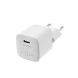 Fixed Laddare med Kabel Mini PD Travel Charger Kit USB-C/USB-C 20W Vit