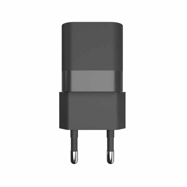 Fixed Laddare Mini PD Travel Charger USB-C & USB-A 20W Svart