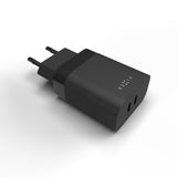 Fixed Laddare PD Travel Charger 2xUSB-C 35W Svart