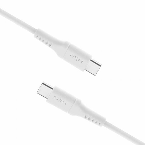 Fixed Kabel Liquid Silicone USB-C/USB-C 2m Vit