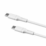Fixed Kabel Liquid Silicone USB-C/USB-C 2m Vit