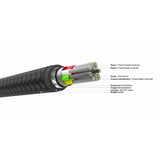 Fixed Kabel METAL Series USB-C/Lightning 2m Svart