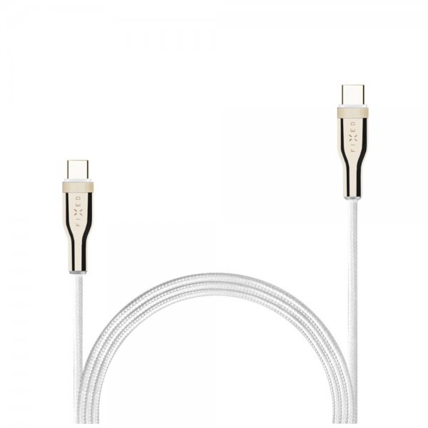 Fixed Kabel METAL Series USB-C/USB-C 1.2m Vit