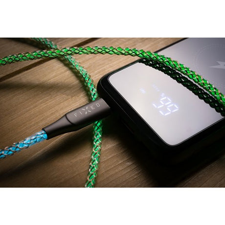 Fixed Kabel Glowing RGB LED USB-C till USB-C 1.2m