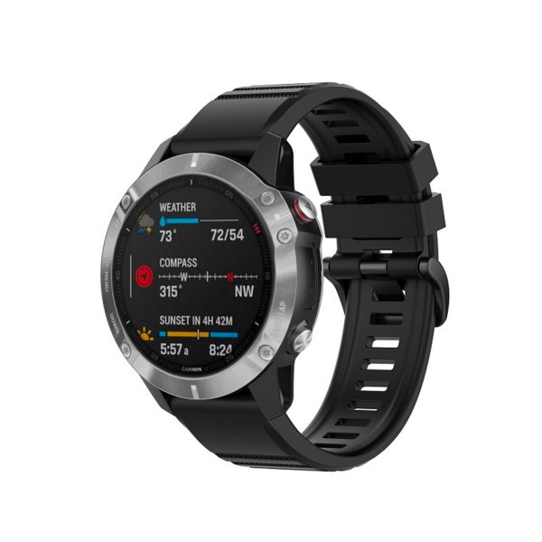 Fixed Garmin QuickFit 26mm Armband Silicone Strap Svart