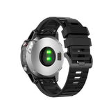 Fixed Garmin QuickFit 26mm Armband Silicone Strap Svart