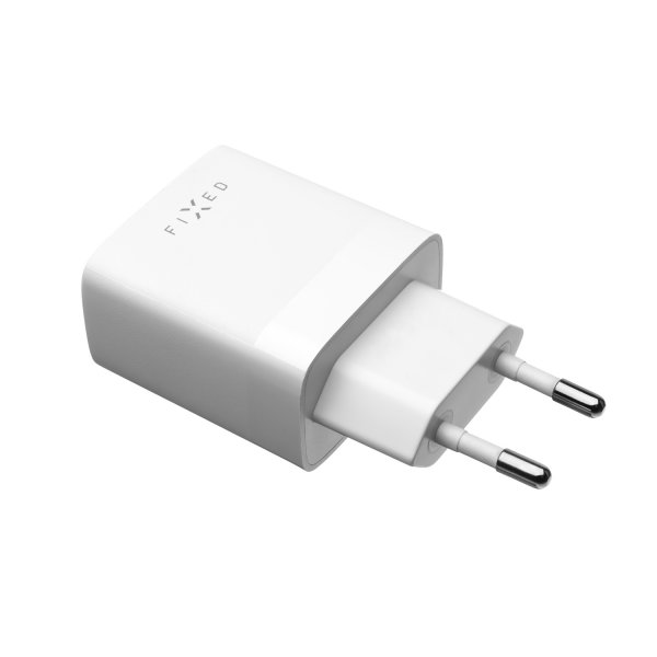 Fixed Laddare 2xUSB-A 17W Vit