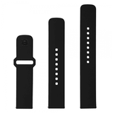 Fixed Samsung Galaxy Watch 22mm Armband Silicone Sporty Strap Svart