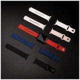 Fixed Apple Watch 38/40/41/42mm Armband Silicone Sporty Strap Mörkblå