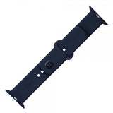 Fixed Apple Watch 38/40/41/42mm Armband Silicone Sporty Strap Mörkblå