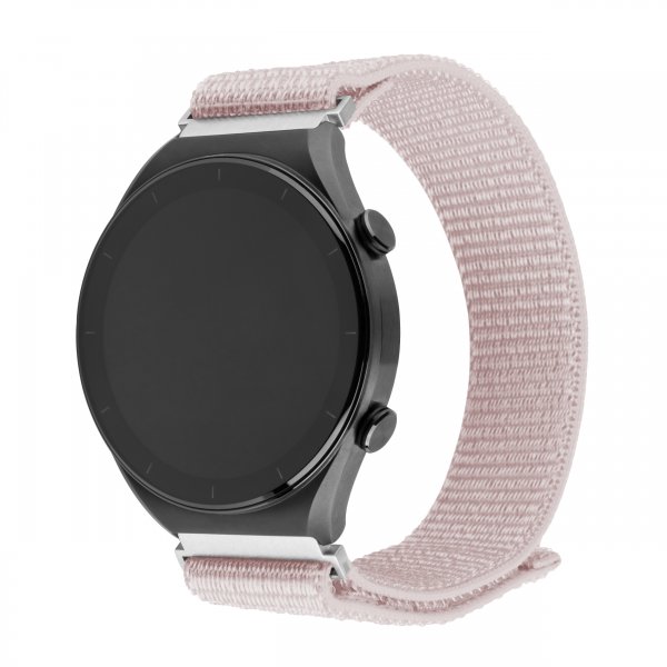 Fixed Samsung Galaxy Watch 20mm Armband Nylon Sporty Strap Rosa