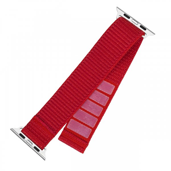 Fixed Apple Watch 38/40/41/42mm Armband Nylon Sporty Strap Röd