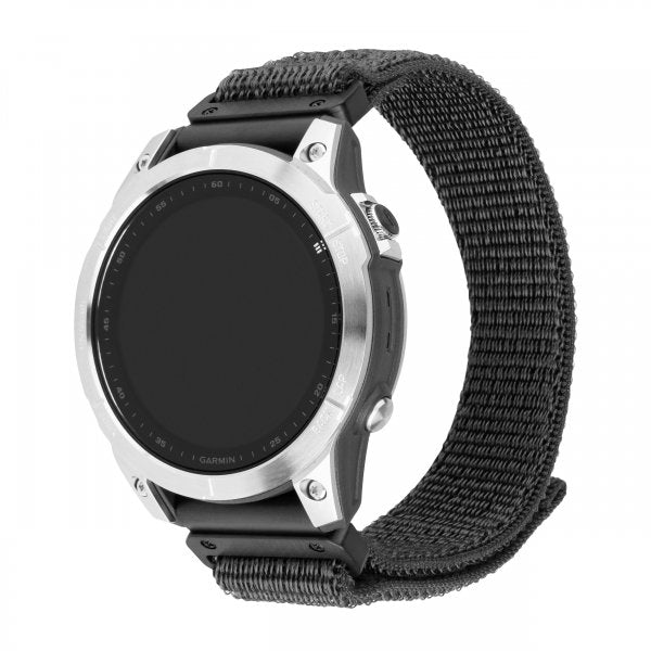 Fixed Garmin QuickFit 22mm Armband Nylon Strap Grå