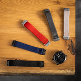 Fixed Garmin QuickFit 22mm Armband Nylon Strap Roseguld
