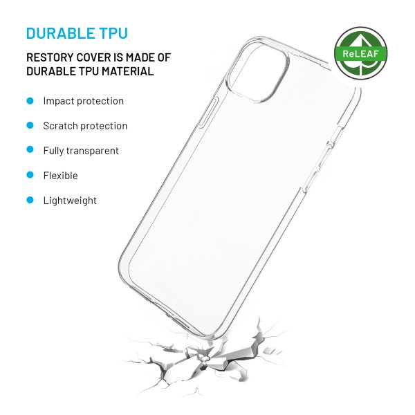 Fixed iPhone 14 Plus/iPhone 15 Plus Skal ReStory Transparent