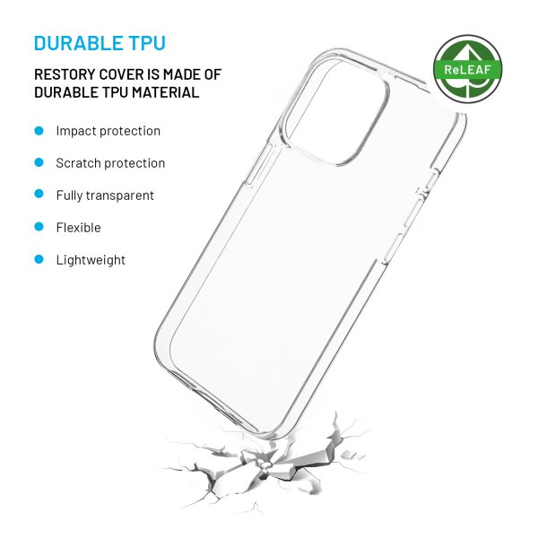 Fixed iPhone 15 Pro Skal ReStory Transparent