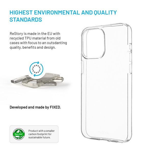Fixed iPhone 15 Pro Max Skal ReStory Transparent
