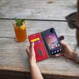 Fixed Samsung Galaxy A55 Fodral Opus Book Röd