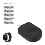 Fixed Laddare Apple Watch USB-C Svart