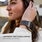 Fixed Apple Watch 42/44/45/46mm Armband Silicone Magnetic Strap Grå