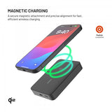Fixed MagSafe Powerbank MagZen 10 Crystal Qi2 Svart