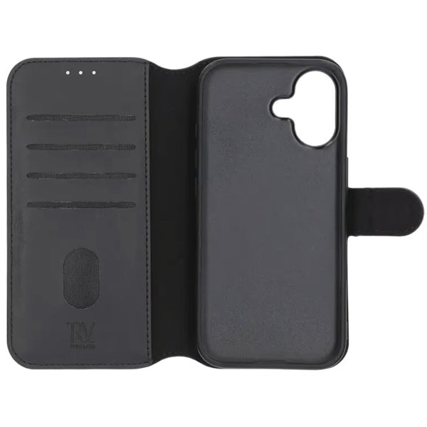 Rvelon iPhone 17 Fodral 4 Kortfack Löstagbart Skal Svart