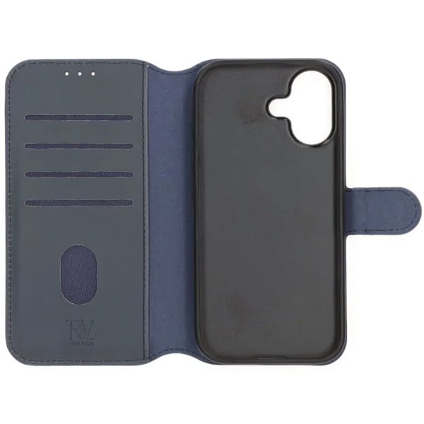 Rvelon iPhone 17 Fodral 4 Kortfack Löstagbart Skal Blå