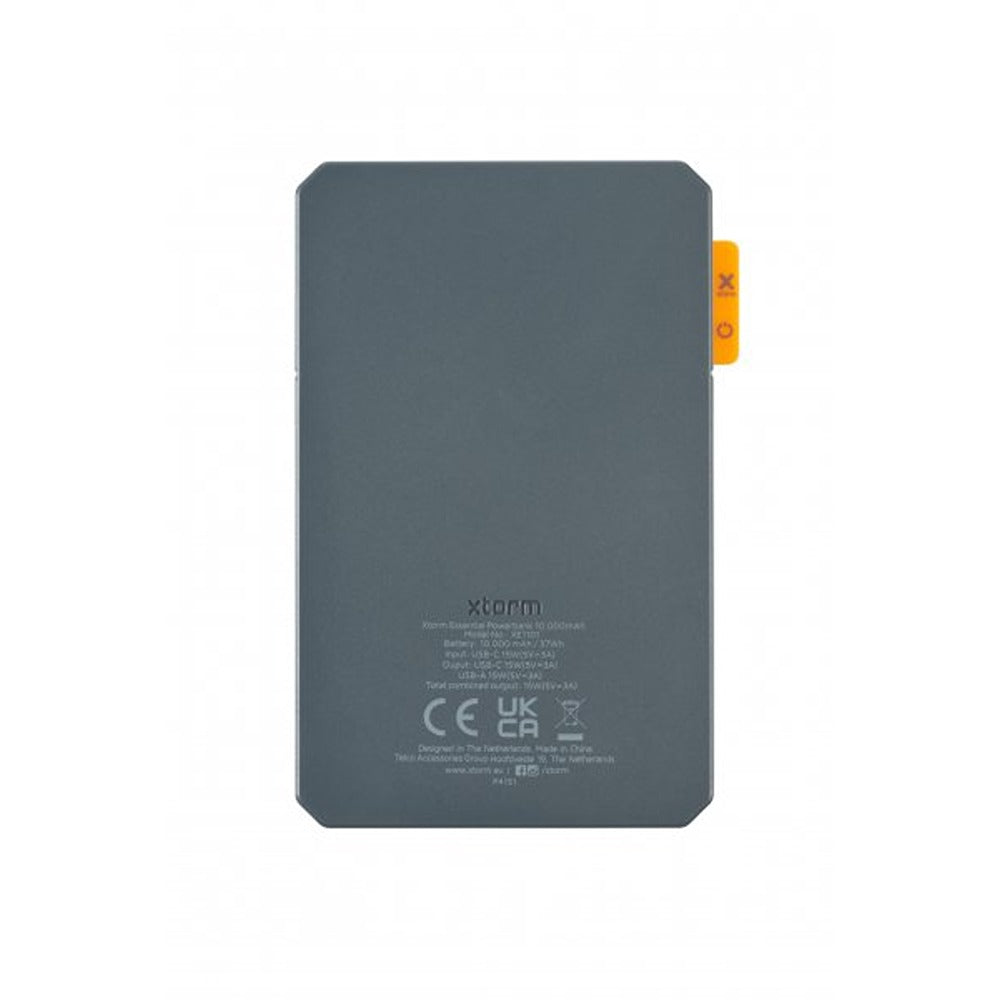 Xtorm Powerbank 10 000mAh 15W USB-C & USB-A Grå