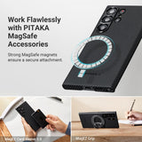 Pitaka Samsung Galaxy S23 Ultra Skal MagEZ Case 3 Black/Grey Twill