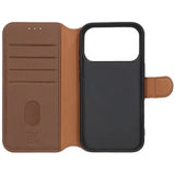 Rvelon iPhone 17 Pro Fodral Äkta Läder Brun