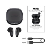 Mixx Trådlösa Hörlurar StreamBuds Hybrid Charge 2 Svart