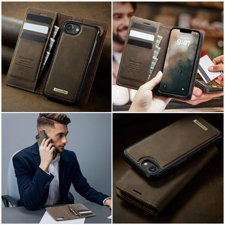 CaseMe iPhone 16e/iPhone 17e Fodral C49 Series Brun