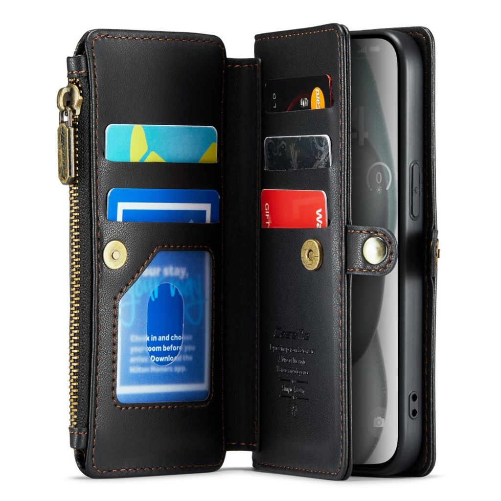 CaseMe iPhone 15 Fodral C36 Series Svart