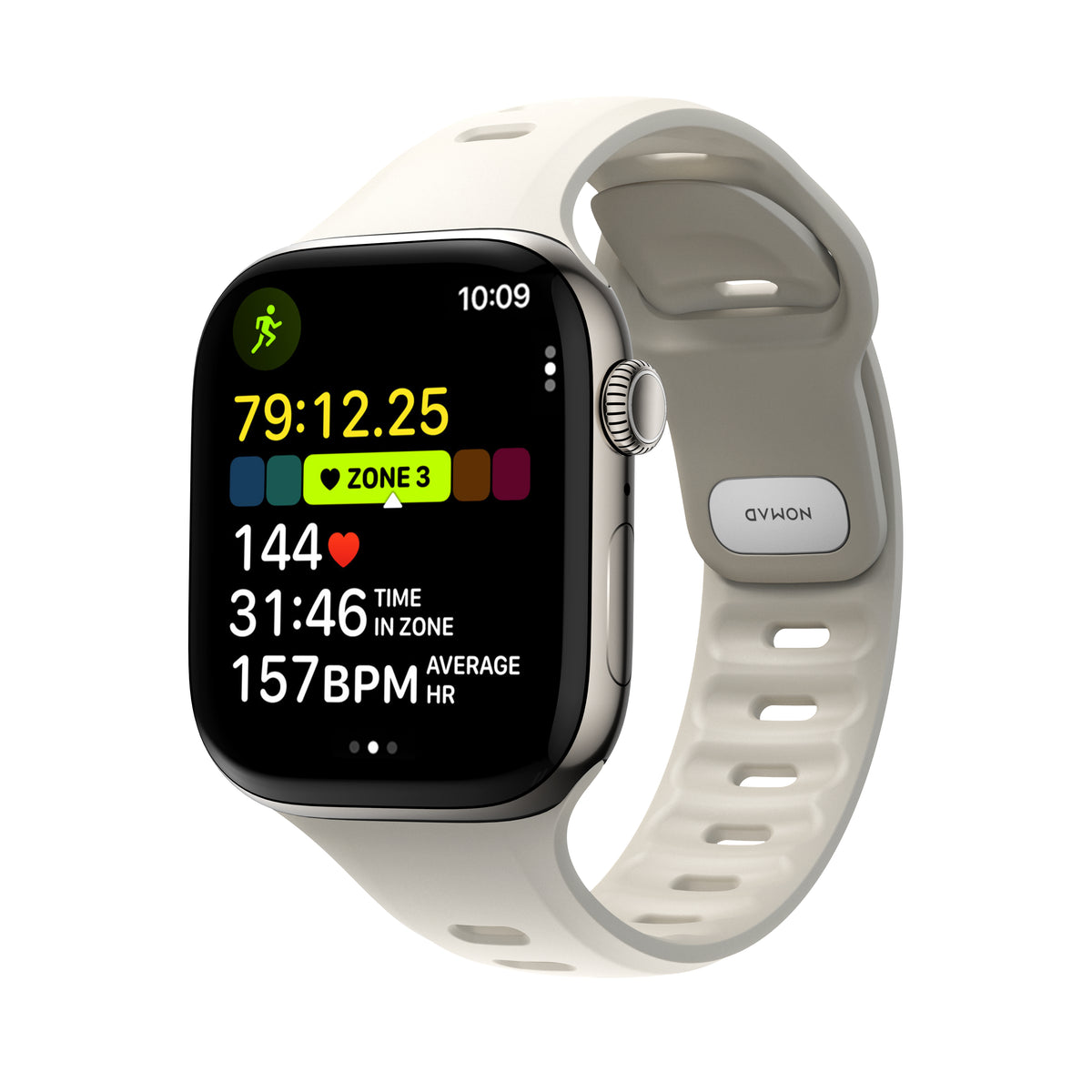 Nomad Apple Watch 44/45/46mm Armband Tempo Band Driftwood