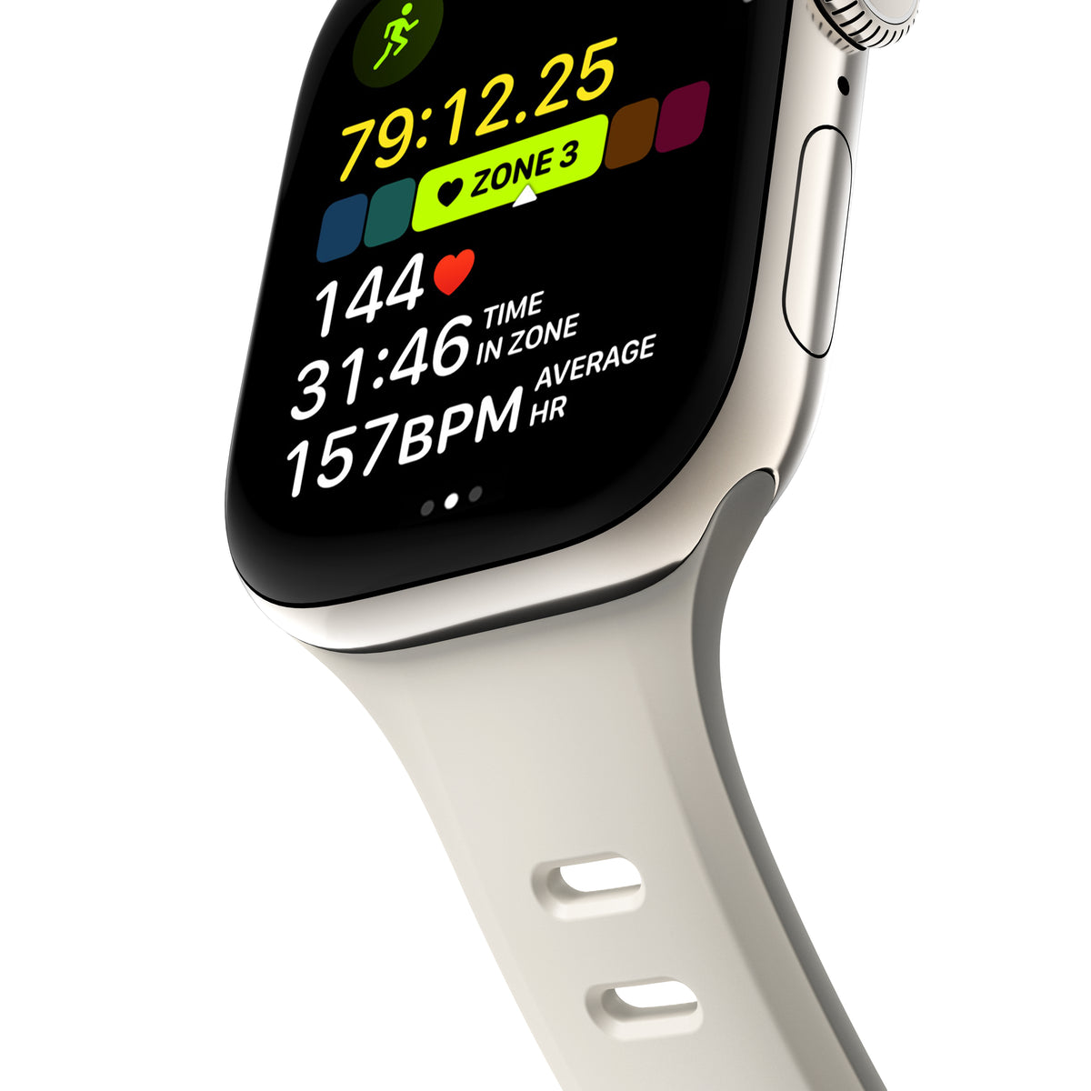 Nomad Apple Watch 44/45/46mm Armband Tempo Band Driftwood